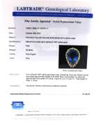 Fantastic Blue Topaz and Diamond Cocktail Ring