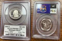 Michigan Silver Quarter 2004-S PCGS PR69DCAM