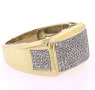 Handsome 10kt Diamond Men's Ring