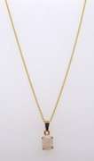 Charming Opal Pendant on Yellow Gold Chain