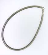 Italian Sterling Silver Omega Necklace