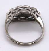 Nice White Gold Oval Filigree Ring