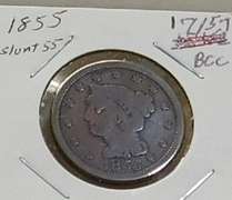 1855 Large Cent circ nicer coin