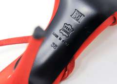 Red Escade High Heel Sandals