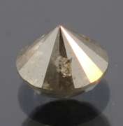 Sunning .63ct smooth cut real gray Diamond solitaire