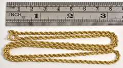 Useful Yellow Gold Rope Necklace