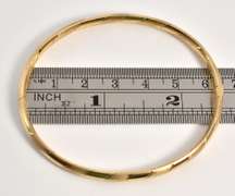Popular 14k Etched Bangle
