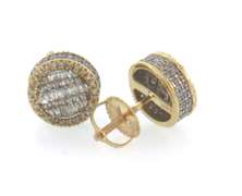 Beautiful 14kt Yellow Gold Diamond Stud Earrings