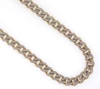 Irresistable 14kt Yellow Gold Curb Link Necklace with CZ