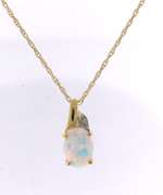 Favorite Set of 1.03ct Opal Stud, Ring and Necklace