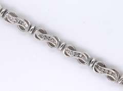 Sterling Silver Diamond Fancy Bracelet