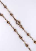 Italian Sterling Silver Bead Chain Necklace