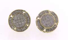 Fashionable 10kt Diamond Circle Earrings