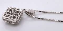 Incredible White Gold Diamond Pendant on Chain