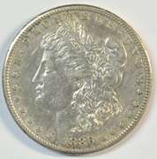 Scarce lustrous AU 1886-S Morgan Silver Dollar
