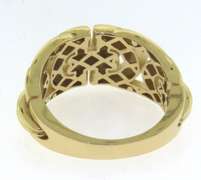 Intricate Handmade Italian 14k Gold Ring