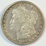 Upper end 1884-CC Morgan Silver Dollar. Nice