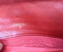 Authentic Chanel Red Leather Wallet