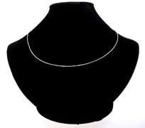 Sparkling Handmade Italian Sterling Silver Box Adjustable Necklace