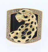 Fantastic Black Onyx Panther Ring