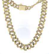 Dreamy Yellow Gold Cubic Zirconia Necklace