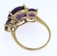 Stunning Yellow Gold 5ctw Amethyst Ring