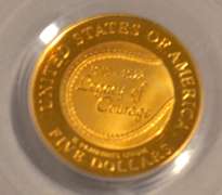 1997 W $ 5 Jackie Robinson Proof 69 D Cameo  US Gold Coin