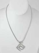 Sterling Silver Spiral Necklace.
