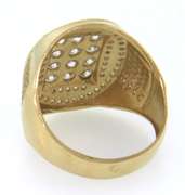 Handsome Men's Diamond Ring in 14kt Yellow Gold