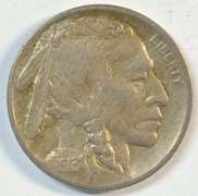 Choice XF 1913-D Type 2 Buffalo Nickel. Key date