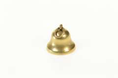 14K Yellow Gold 3D Wedding School Bell Articulated Charm/Pendant