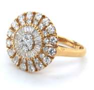 Perfect High Quality 18k Stamped Yellow Gold Diamond Ring