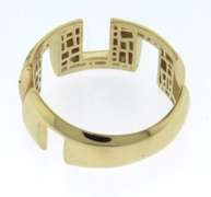 Gorgeous Handmade Italian 14k Gold Contemporary Style Ring with Cubic Zirconias