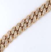 Uncomparable Yellow Gold 10.8ctw Diamond Necklace
