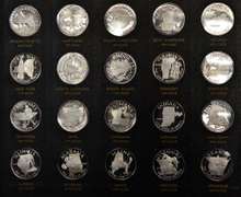 The States Of The Union Franklin Mint. 50 Sterling Silver Medals.