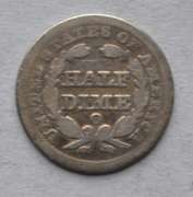1849 O Seated Half Dime