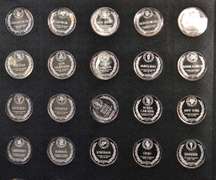 The States Of The Union Franklin Mint. 50 Sterling Silver Medals.