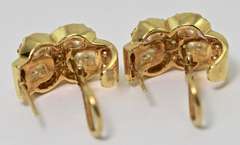 Fabulous 18K Pearl and Diamond Earrings