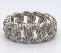 Sterling Silver Cubic Zirconia Band