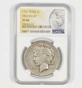 XF40 1921 Peace Silver Dollar - High Relief - 100th Anniversary - NGC