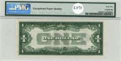 PMG-65 EPQ graded 1928-B $1 Silver Certificate Note. Super