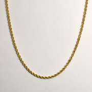 Useful Yellow Gold Rope Necklace