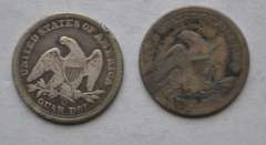 1857 1857 O Seated Quarters