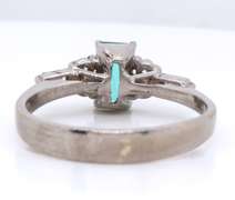 Fantastic White Gold Emerald and Diamond Ring