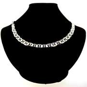 Handmade Italian Sterling Silver Marina Chain Necklace