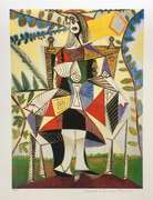 Pablo Picasso, Girl In Colorful Dress