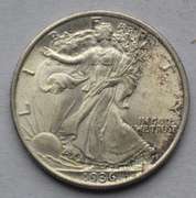 Gem BU White 1936 Walking Liberty Half