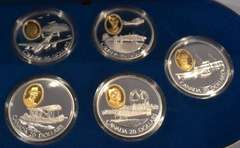 1991-93 Canada 50 Year Silver Proof $20 Coin Powered Flight Set