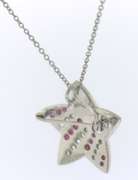 USA Flag Sterling Silver Pendant on Chain