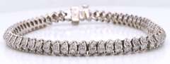 Powerful White Gold 4ctw Diamond Tennis Bracelet